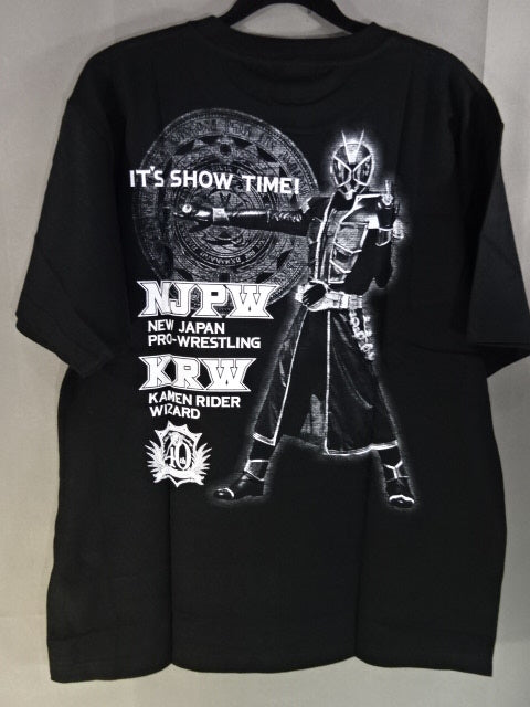 NJPWx Kamen Rider Wizard T-Shirt (1) (Flame Style Ver.)