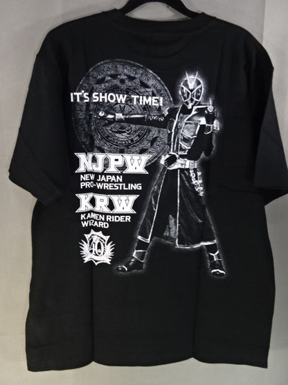 NJPWx Kamen Rider Wizard T-Shirt (1) (Flame Style Ver.)