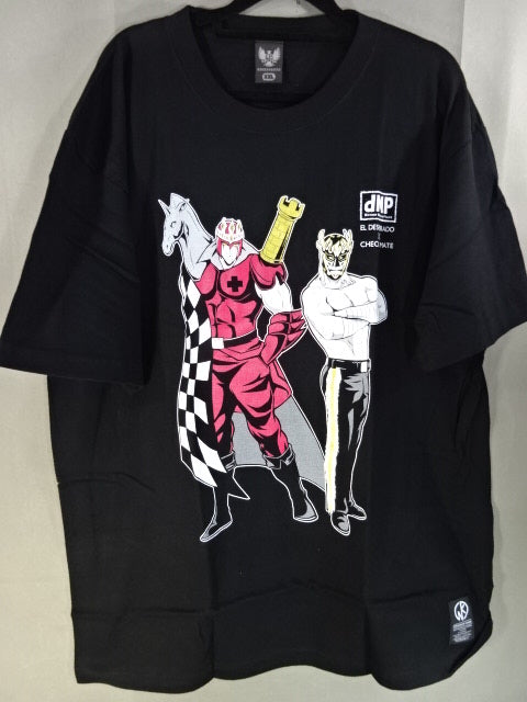 Kinnikuman  Nisei d.M.p Collaboration El Desperado × Check Mate T-Shirt