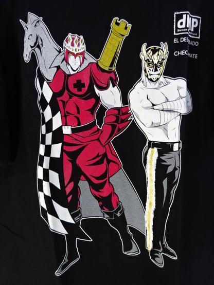 Kinnikuman  Nisei d.M.p Collaboration El Desperado × Check Mate T-Shirt