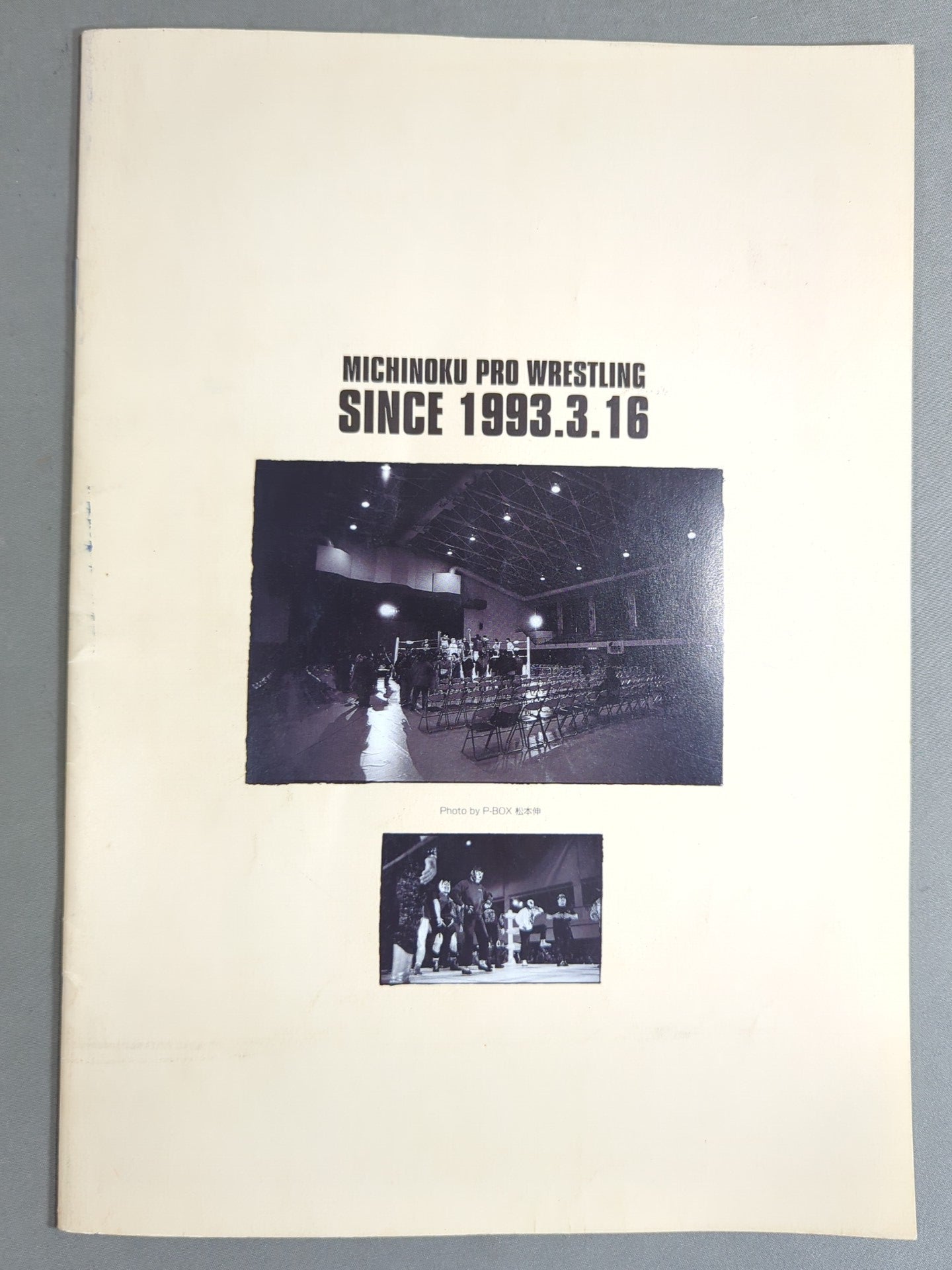 [4 fighters hand signed autograph 】Michinoku Pro Wrestling  Official Brochure