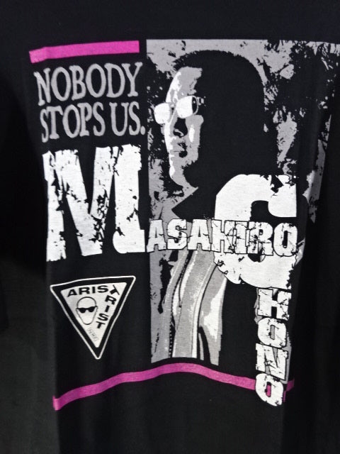 Masahiro Chono  "NOBODY STOPS US." T-shirt