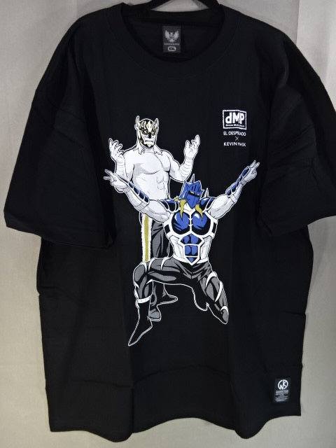 キン肉マン二世 d.M.pコラボ エル・デスペラード×ケビンマスク Tシャツ