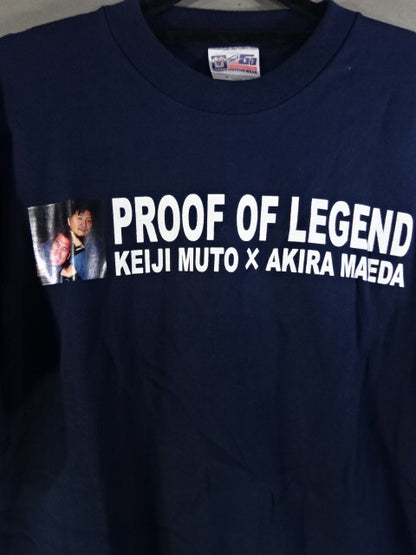 Muto Keiji ×Akira Maeda  "PROOF LEGEND" T-Shirt (1) (Navy)