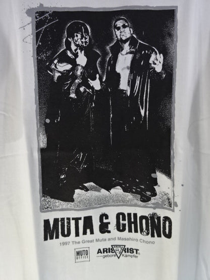 AT Masahiro Chono  & Great Muta 1997 T-shirt (1) (white)