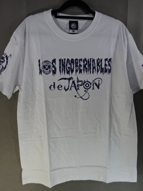 BUSHI ×L.I.J T-Shirt (1) (White× Navy)