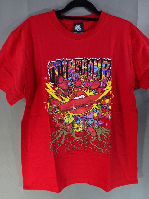 Hiromu Takahashi  "TIMEBOMB GOES BLOOM!" T-shirt (red)
