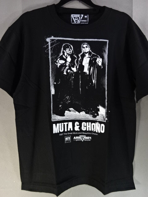 AT Masahiro Chono  & Great Muta 1997 T-Shirt (2) (Black)
