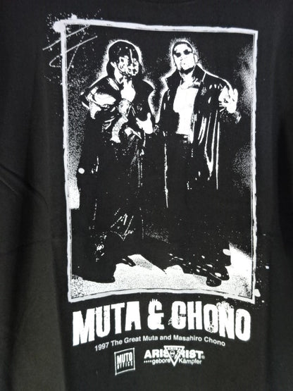 AT Masahiro Chono  & Great Muta 1997 T-Shirt (2) (Black)