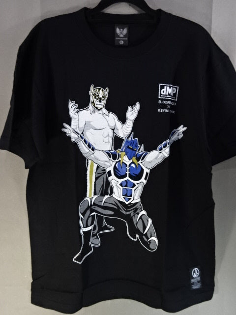 キン肉マン二世 d.M.pコラボ エル・デスペラード×ケビンマスク Tシャツ