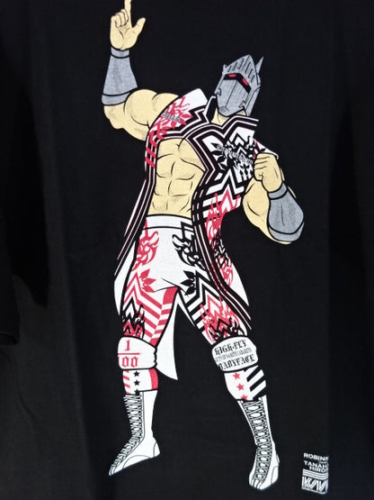 Hiroshi Tanahashi × Robin Mask T-Shirt (Black)
