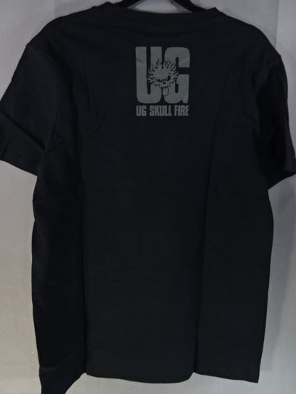 【hand signed autograph】 Togi Makabe  " UG SKULL FIRE "T-Shirt (1) (Camouflage Pattern)