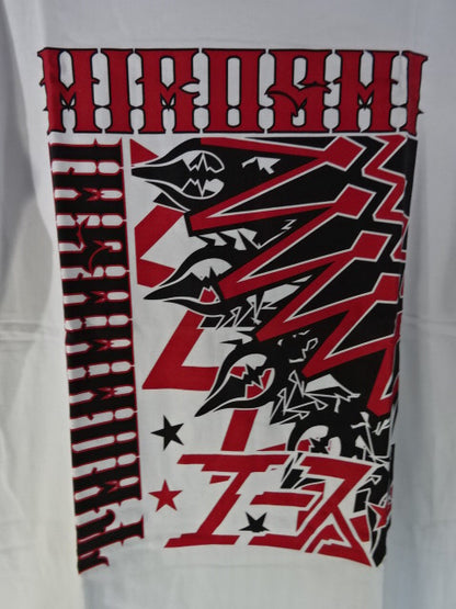 Hiroshi Tanahashi × Guts Dynamite Cabaretes Collaboration T-Shirt (4) (White)