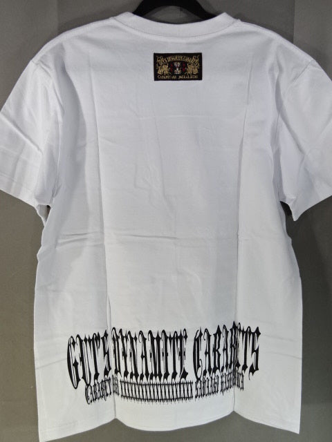 Hiroshi Tanahashi × Guts Dynamite Cabaretes Collaboration T-Shirt (4) (White)