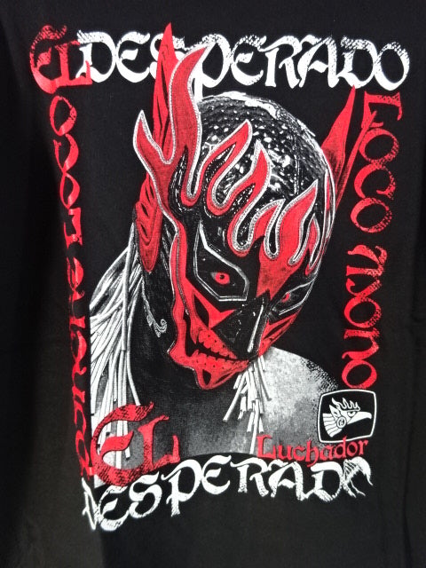 El Desperado ×ROLLING CRADLE RED MASK T-Shirt (1) (Black)
