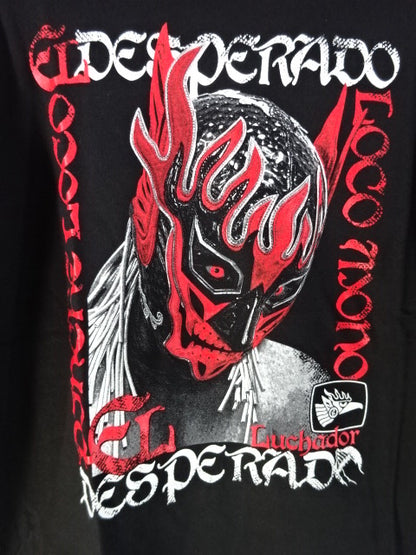 El Desperado ×ROLLING CRADLE RED MASK T-Shirt (1) (Black)