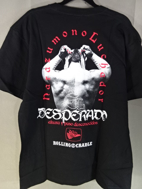 El Desperado ×ROLLING CRADLE RED MASK T-Shirt (1) (Black)