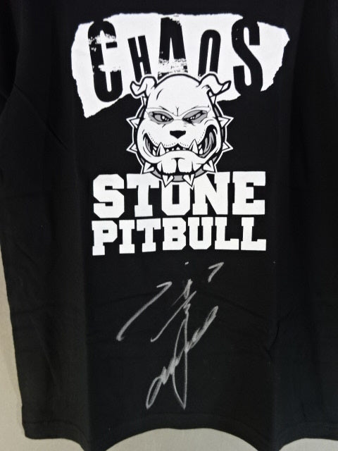 【hand signed autograph】 Tomohiro Ishii "STONE PITBULL 141" T-shirt