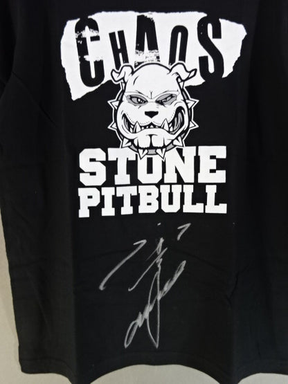 【hand signed autograph】 Tomohiro Ishii "STONE PITBULL 141" T-shirt
