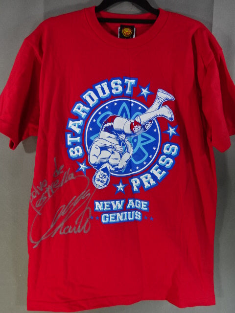 【hand signed autograph】 Tetsuya Naito "STARDUST★PRESS" T-shirt