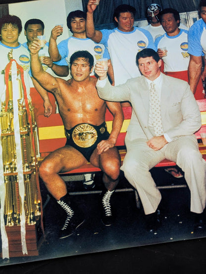 ★IWGP & WWF Champion Series ★ Inoki & McMahon Photo Panel