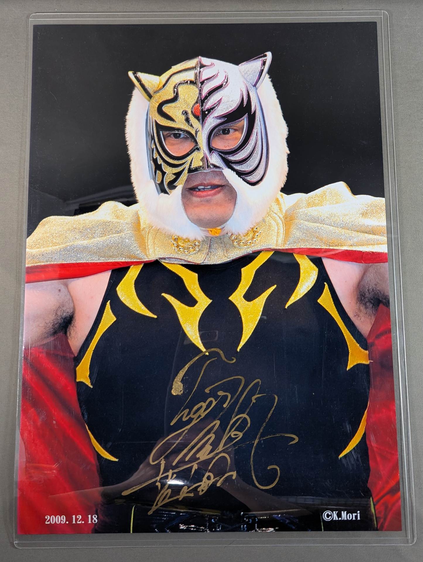 The first Tiger Mask hand signed autograph  large format Photo (1)