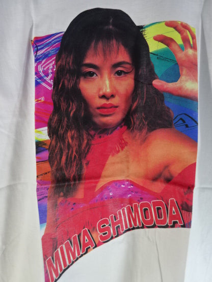 Mima Shimoda  Picture T-Shirt (1) (White)