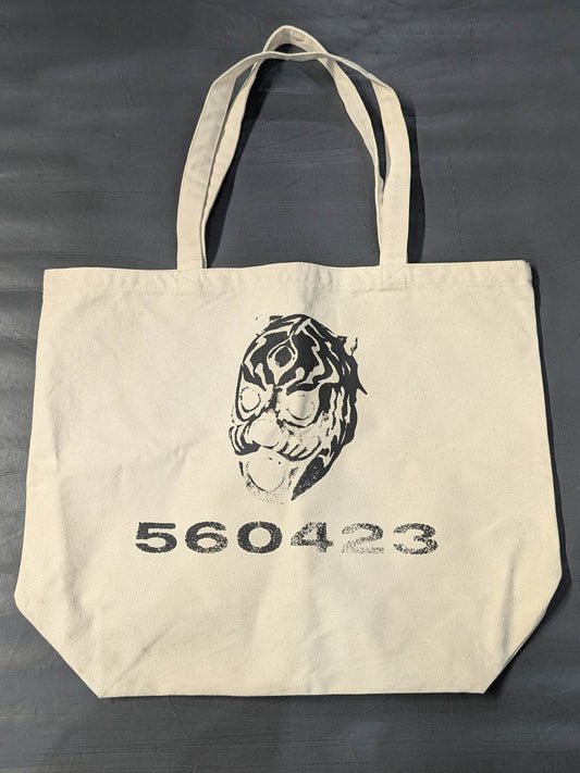 【hand signed autograph】  The first Tiger Mask "560423" tote bag