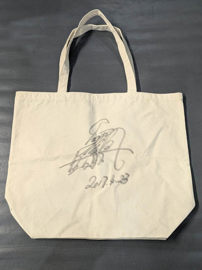 【hand signed autograph】  The first Tiger Mask "560423" tote bag