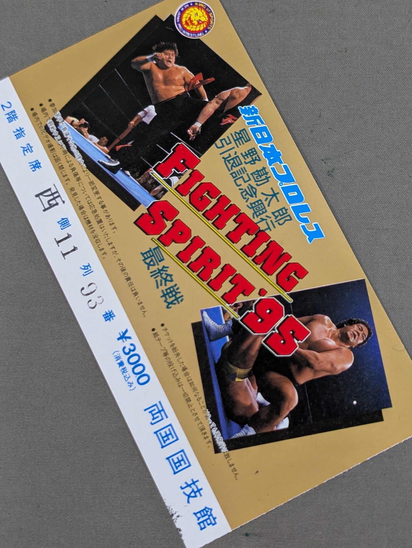 ★星野勘太郎引退記念興行★ FIGHTING SPIRIT’95【最終戦】