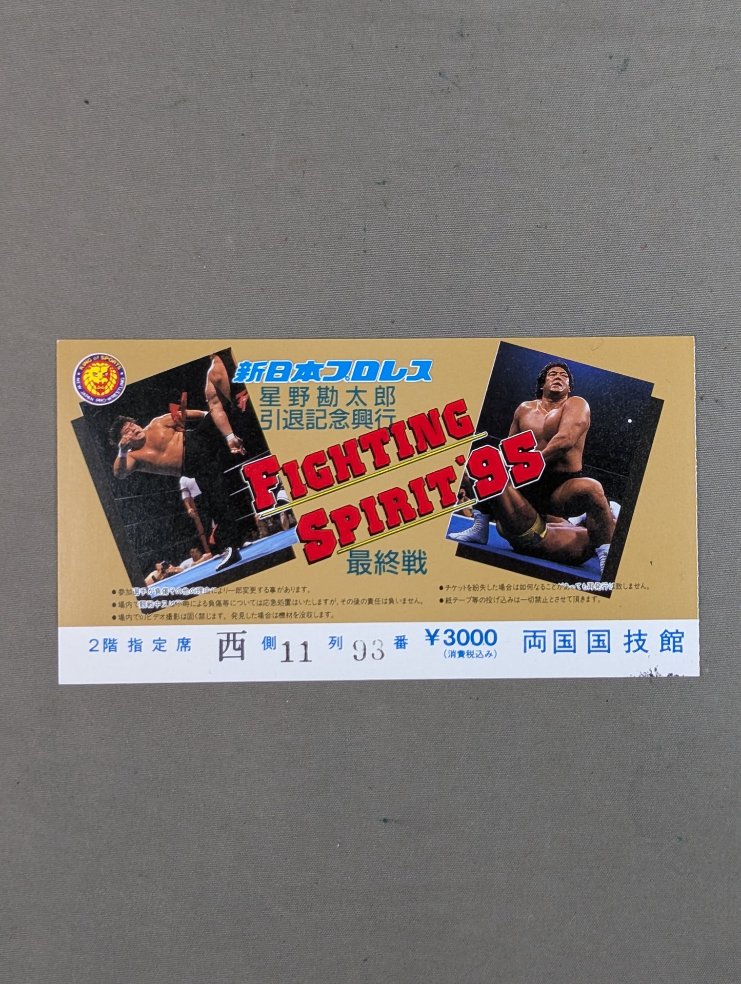 ★星野勘太郎引退記念興行★ FIGHTING SPIRIT’95【最終戦】