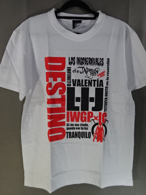 Tetsuya Naito IWGP IC Title Commemorative T-shirt (1) (White)