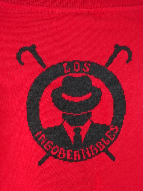 L.I.J. "DOTSWRESTLER" T-shirt (1) (red)