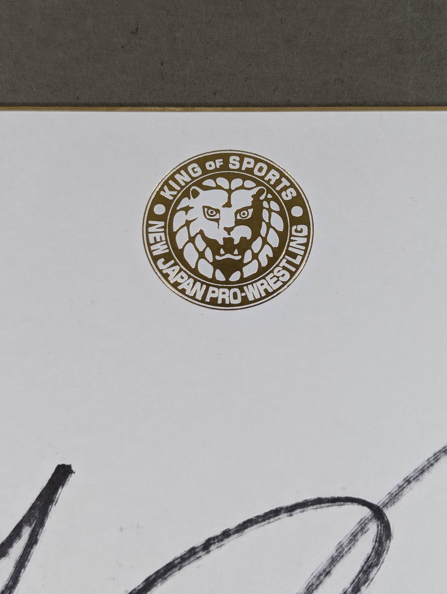 Tiger Mask (4th ・Lion Mark Shikishi ( Autograph board ) )