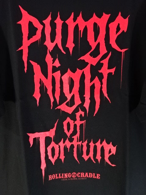 HOUSE OF TORTURE×ROLLING CRADDLE "Purge Night ~PURGE NIGHT OF TORTURE~" T-shirt