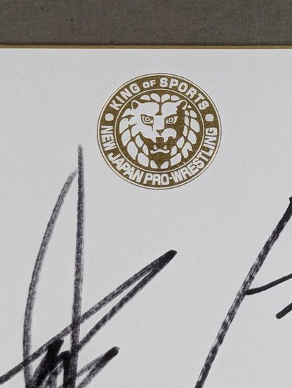★ Friendship Tag ★ Team Hiroyoshi Tenzan & Takashi Iizuka  (Lion Mark Shikishi ( Autograph board ) )