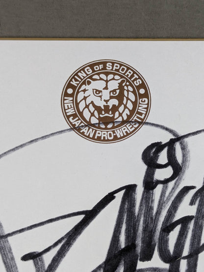 Hiroshi Tanahashi  (Lion Mark ) Shikishi ( Autograph board ) )