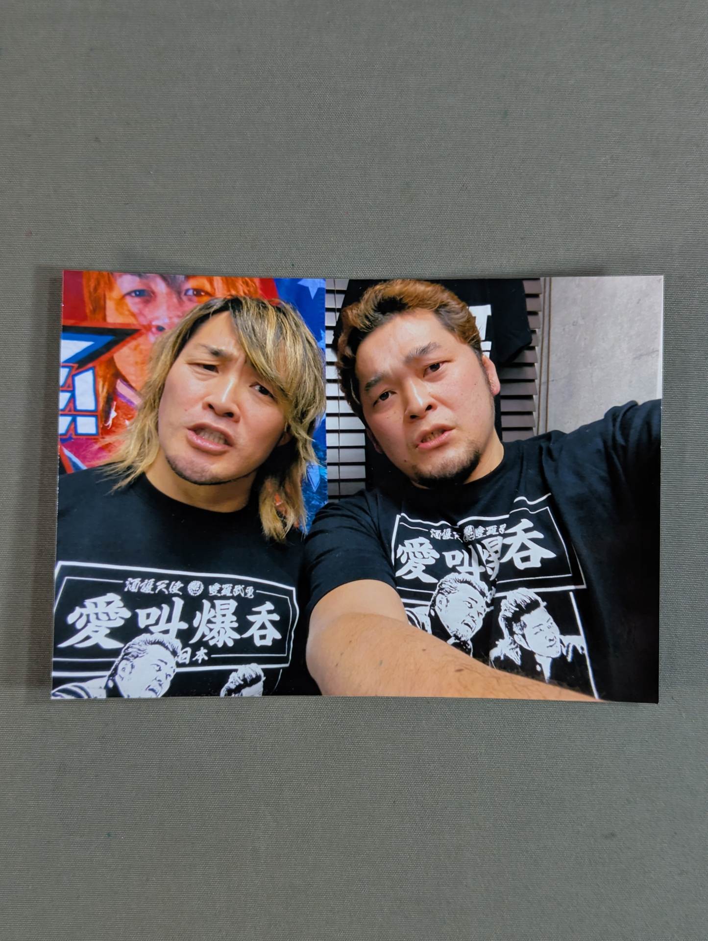 Toru Yano  &Hiroshi Tanahashi (Lion Mark Shikishi ( Autograph board ) ・ With photo)