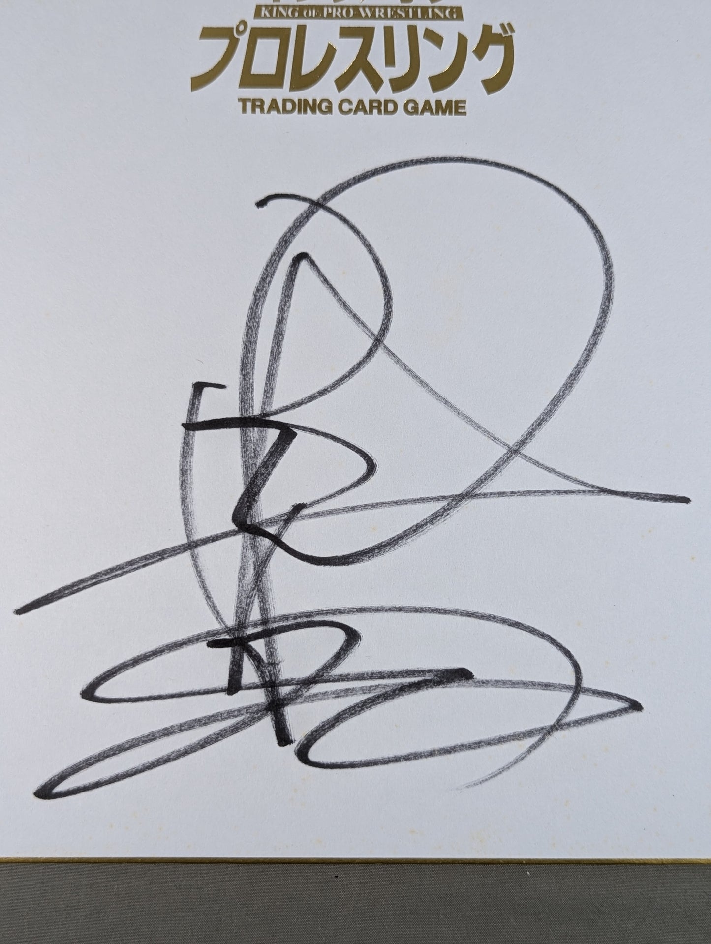 永田裕志(キングオブプロレスリング専用色紙)