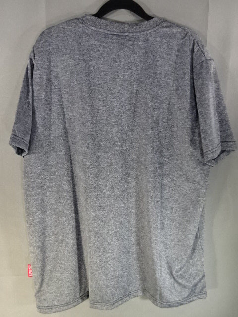 New Japan Pro Wrestling × Shimamura Lion Mark Dry T-Shirt (1) (Grey)