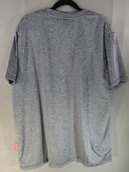 New Japan Pro Wrestling × Shimamura Lion Mark Dry T-Shirt (1) (Grey)