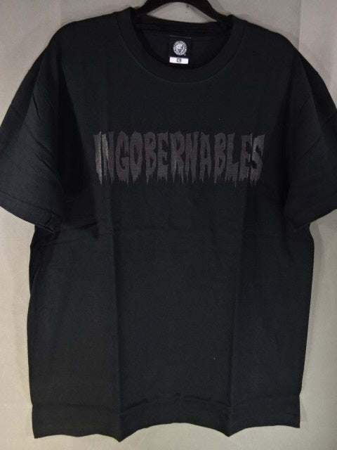 BUSHI  "INGOBERNABLES" T-Shirt (1) (Black× Black)