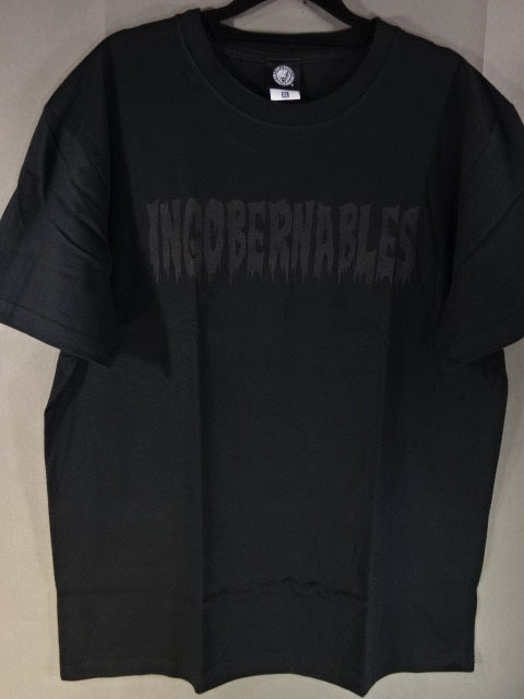 BUSHI  "INGOBERNABLES" T-Shirt (1) (Black× Black)