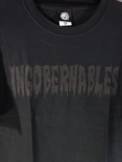 BUSHI  "INGOBERNABLES" T-Shirt (1) (Black× Black)