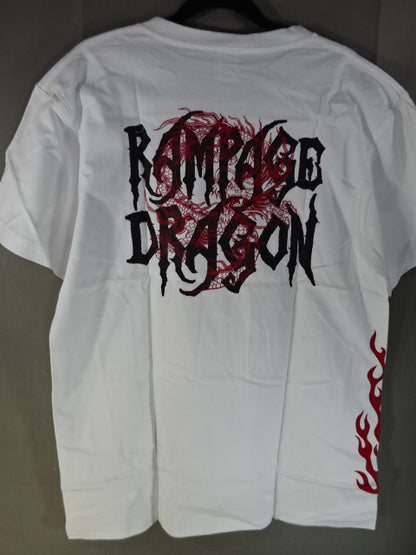 Shingo Takagi  "RAMPAGE DRAGON" T-Shirt (2) (White)