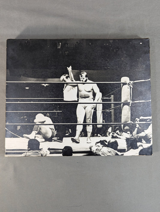 Mil Mascaras  1973 US Heavyweight Fighters Black and White  Photo Panel