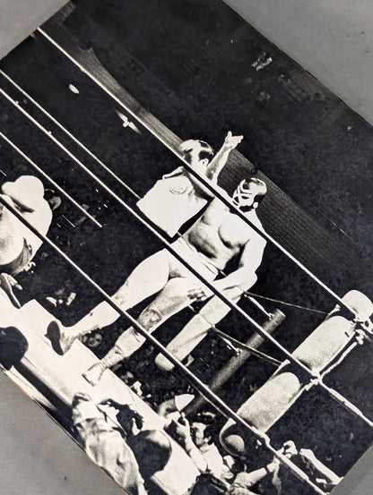 Mil Mascaras  1973 US Heavyweight Fighters Black and White  Photo Panel