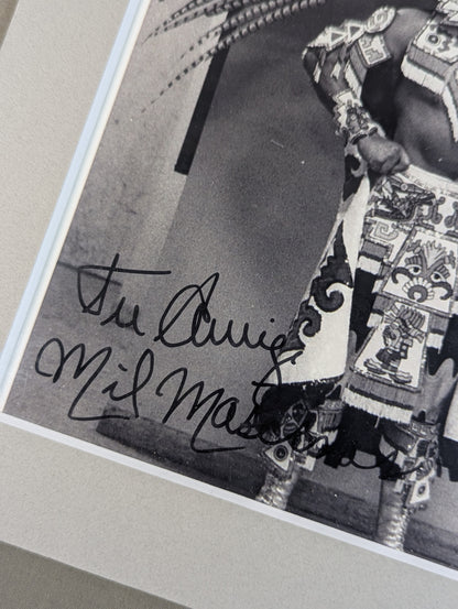 Mil Mascaras  hand signed autograph  Panel Pro-Photo (A-5)