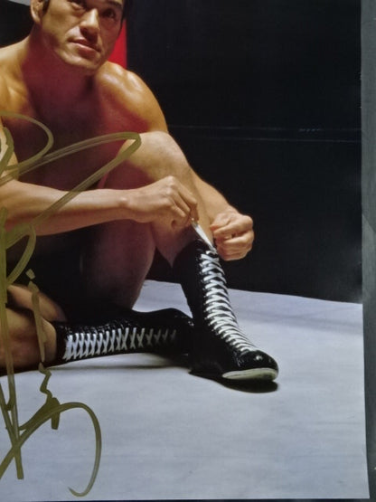★ Fighting spirit, hand signed autograph !! ★ Antonio Inoki  Posters(1)
