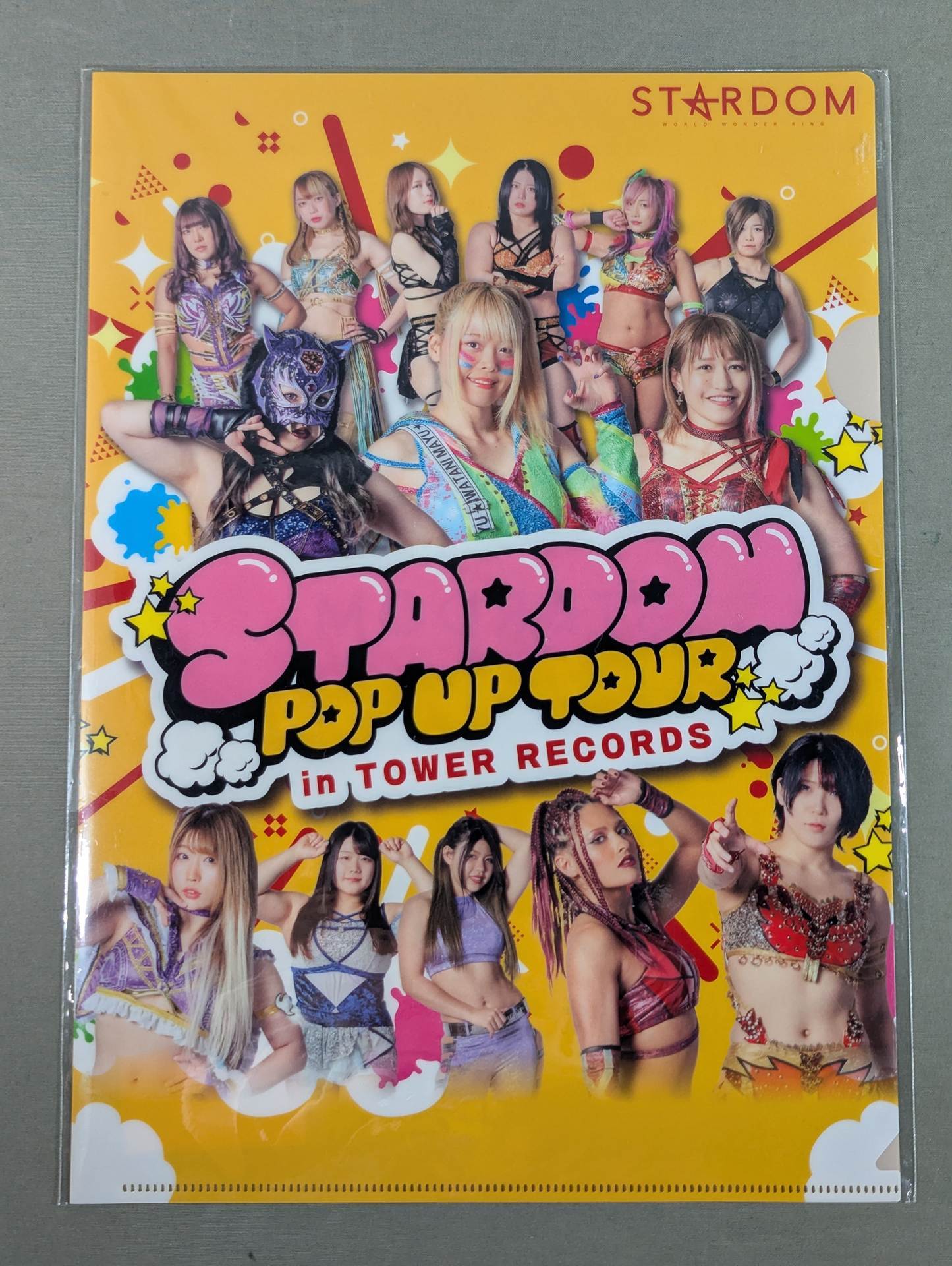 Stardom × TOWER RECORDS plastic file folder  2022